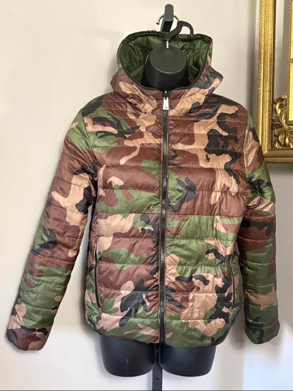 Polo Ralph Lauren Youth Large Reversible Camouflage Puffer Jacket